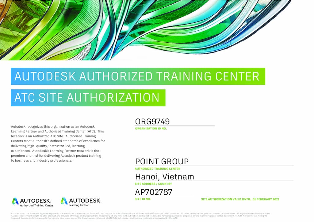 đơn vị cung cấp chứng chỉ Autodesk tại Hà Nội