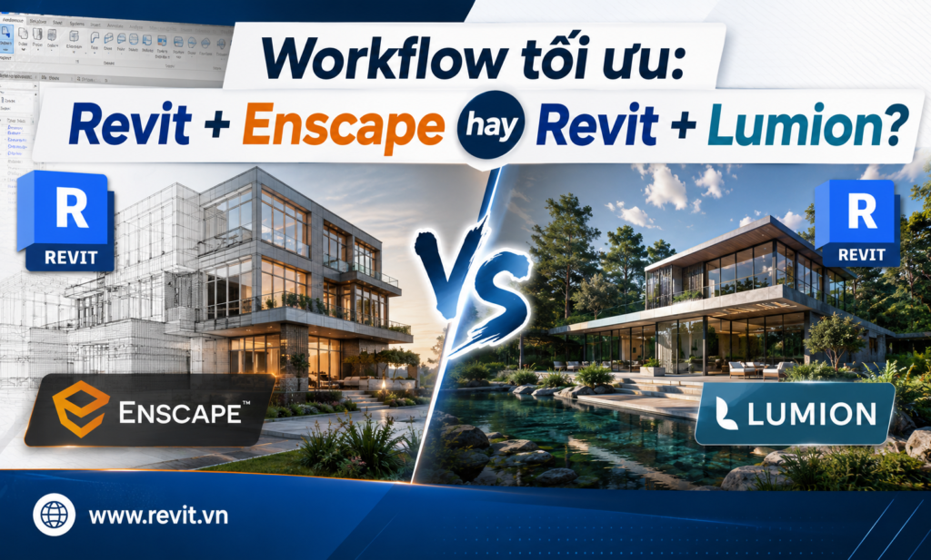 Revit Enscape hay Lumion