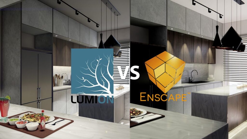 So sánh workflow Revit Enscape hay Lumion